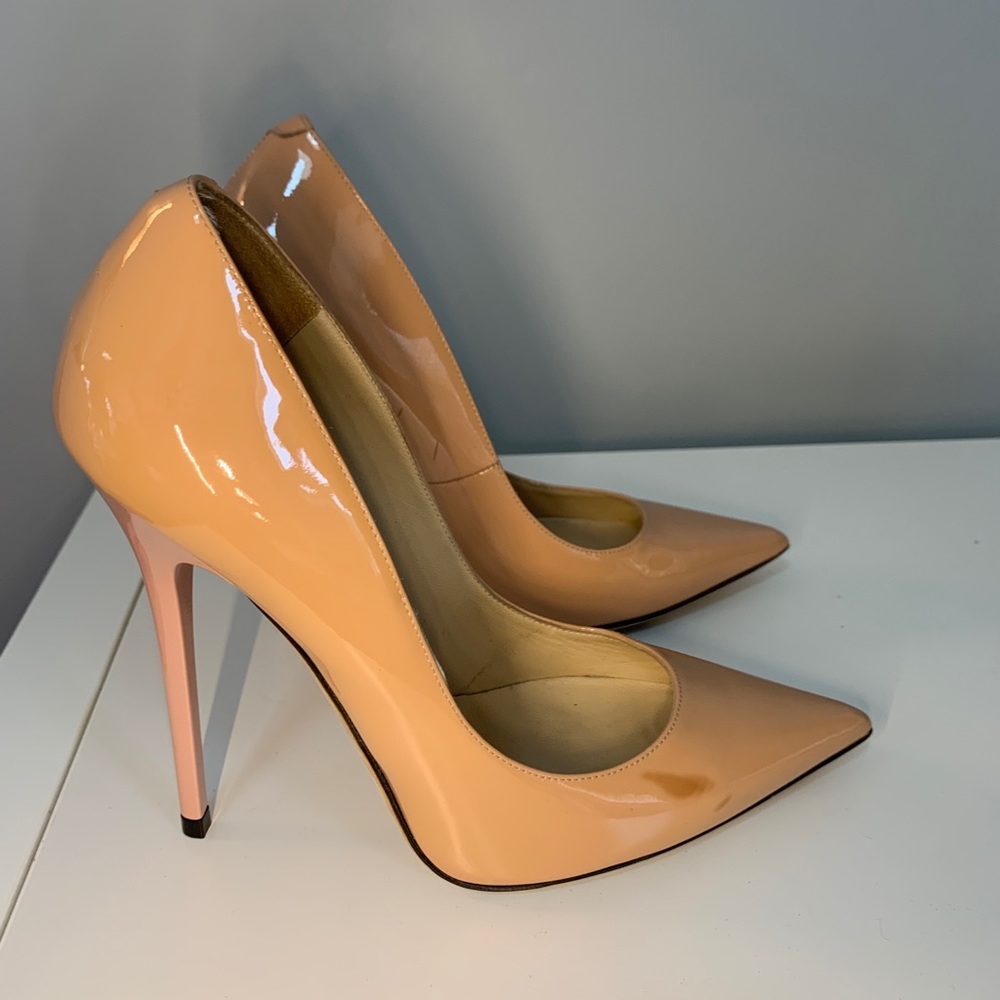 Jimmy Choo Nude Heels, Size 36, 120mm